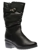 Side Zip Black Vegan Winter Boot