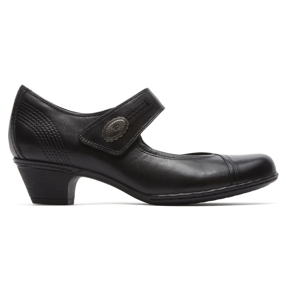 Abigail Black Mary Jane Low Heel