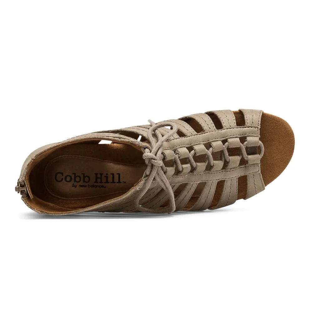 Gabby Khaki Lace-Up Gladiator Sandal
