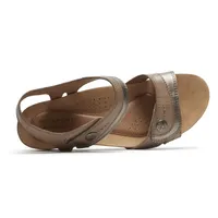 Hollywood Khaki Button Sandal