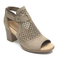 Hattie Hi Cuff Taupe Nubuck Sandal