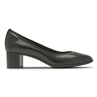 Career Black Leather Pump