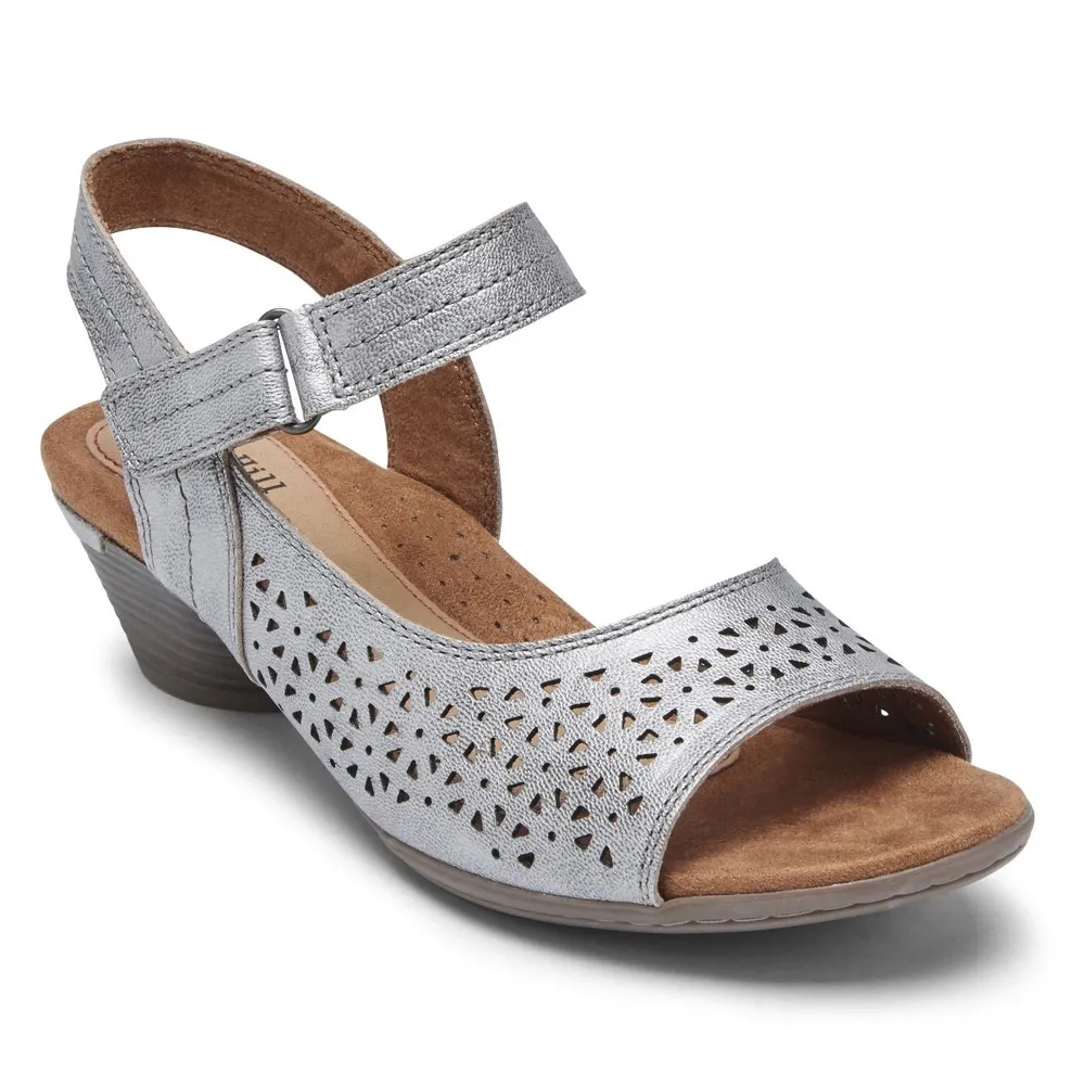 Laurel Metallic Perforated Sandal