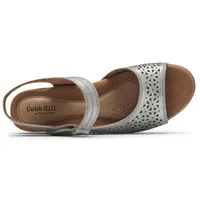 Laurel Metallic Perforated Sandal