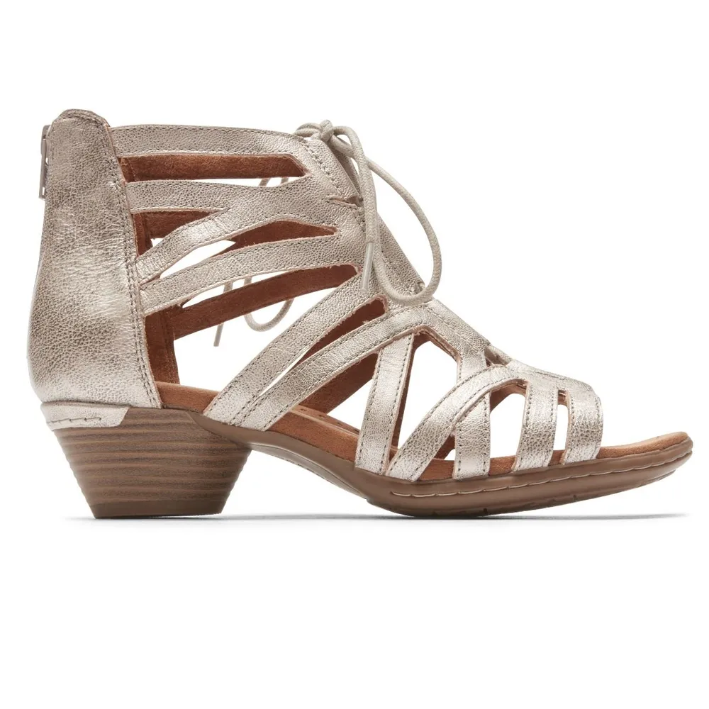 Laurel Metallic Caged Sandal