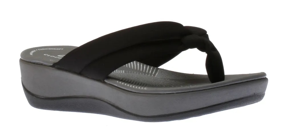 Arla Kaylie Black Thong Sandal