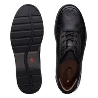Un Trail Form Black Leather Lace-Up Sneaker