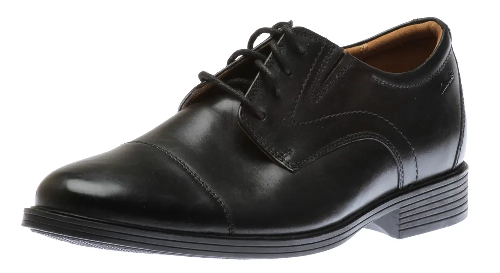 Whiddon Cap Toe Black Leather Oxford Dress Shoe