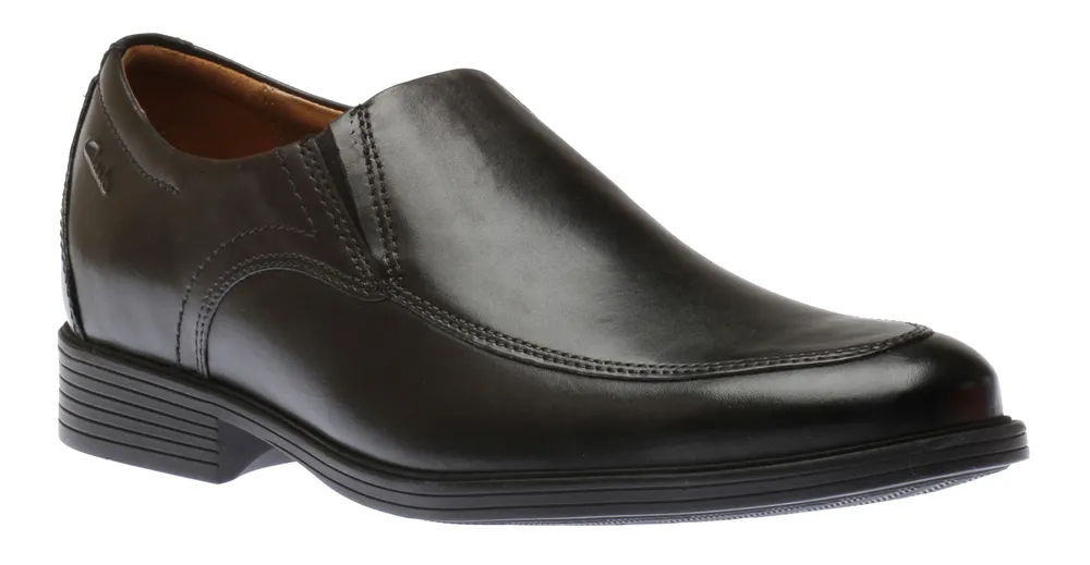 Whiddon Step Black Leather Dress Loafer