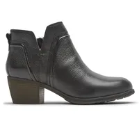 Anisa V-Cut Black Bootie