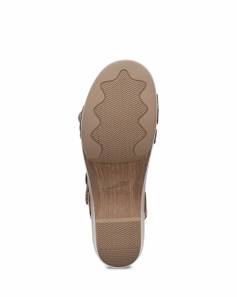 Sacha Tan Brown Leather Sandal