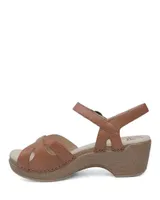 Season Camel Leather Sandal