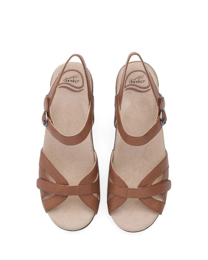 Season Camel Leather Sandal