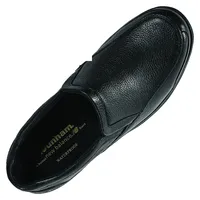 Battery Black Leather Slip-On Shoe