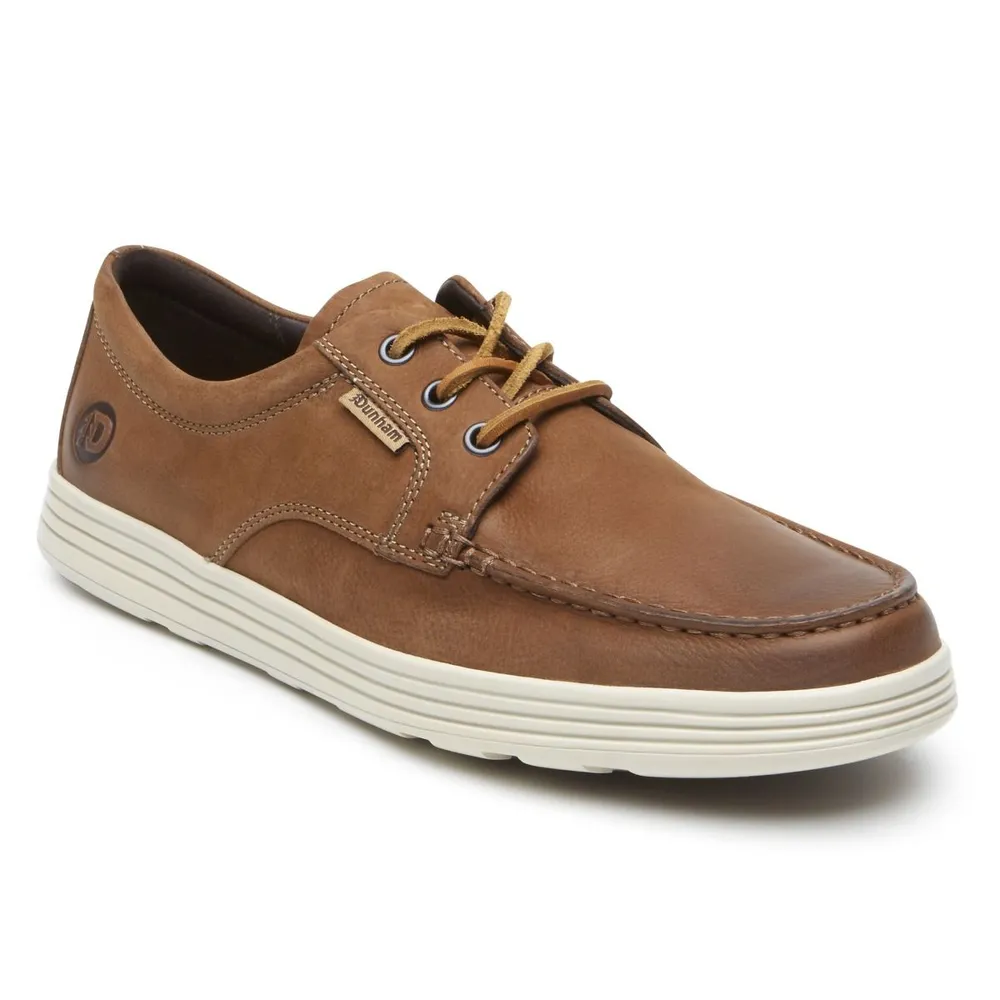 Colchester Brown Leather Moc Low Boat Shoe