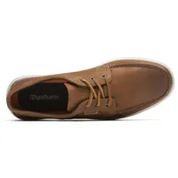 Colchester Brown Leather Moc Low Boat Shoe