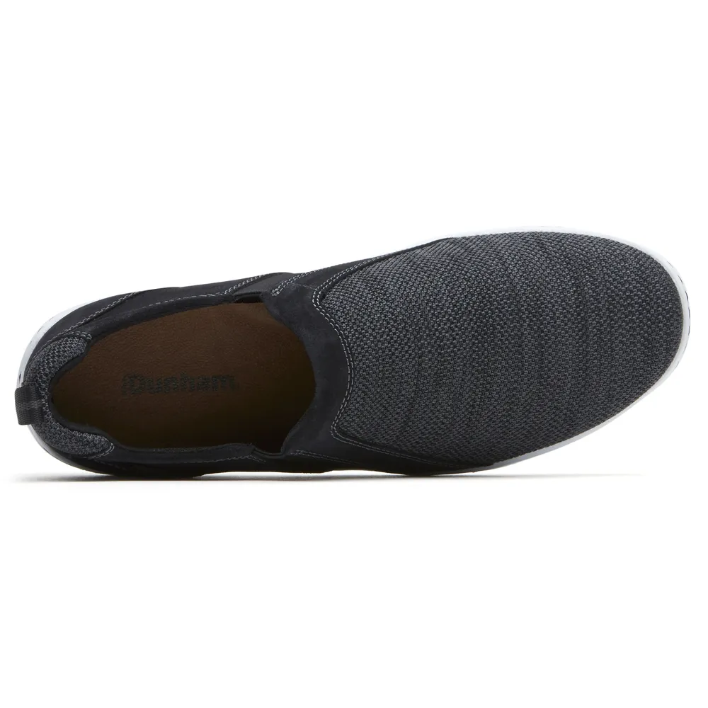 FitSmart Black Double Gore Slip-On Shoe