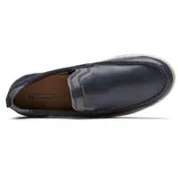 FitSmart Navy Leather Loafer