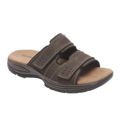 Newport Dark Brown Adjustable Slide Sandal