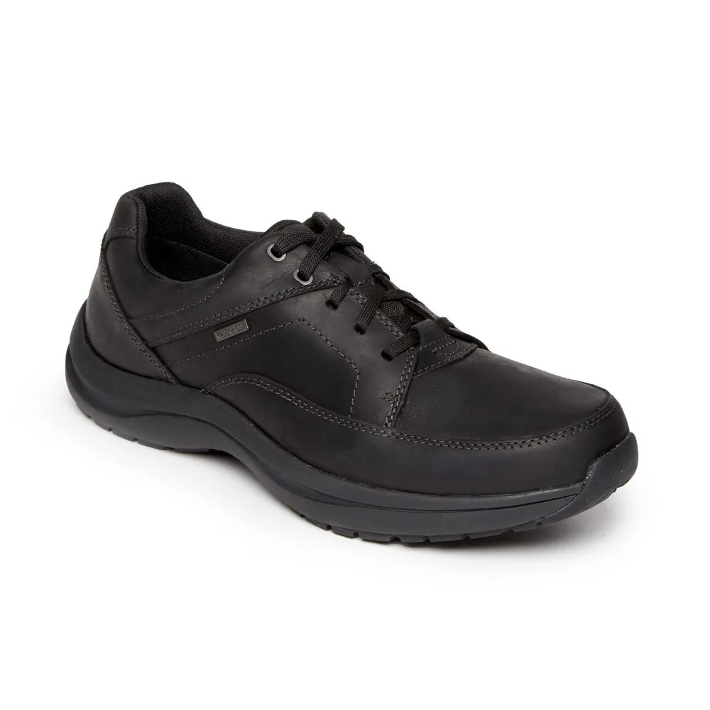 Stephen Black Leather Waterproof Shoe