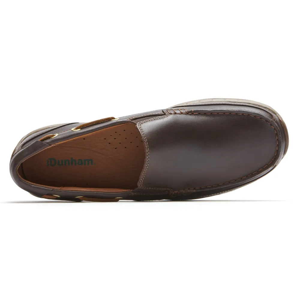 Waterford Brown Leather Slip-On Boat Shoe