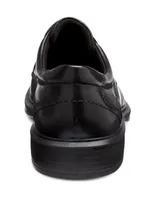 Helsinki Black Leather Lace-Up Dress Shoe