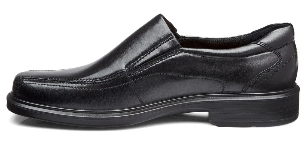 Helsinki Black Leather Slip-On Dress Shoe