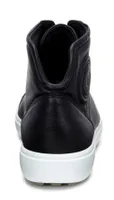 Women's Soft 7 Black Leather Lace-Up High Top Sneaker