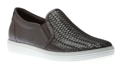 Soft 7 Woven Gravity Metallic Leather Slip-On Sneaker