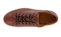 Men's Soft 7 Cognac Brown Leather Lace-Up Sneaker