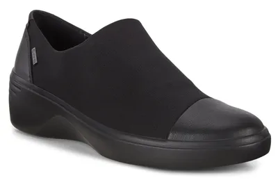 Soft 7 Black Gore-Tex Waterproof Slip-On Wedge Shoe