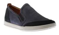 Collin 2.0 Navy Blue Nubuck Leather Slip-On Sneaker