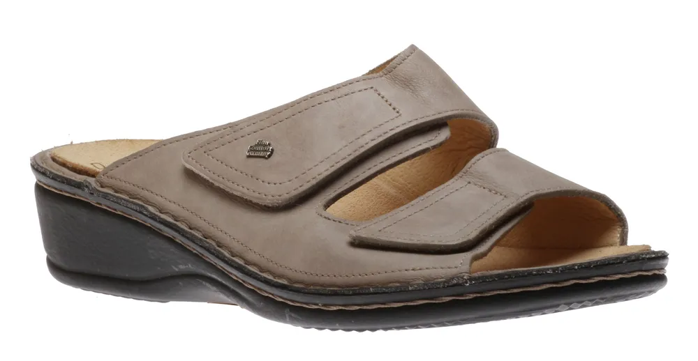 Jamaica Rock Sator Leather Slide Wedge Sandal