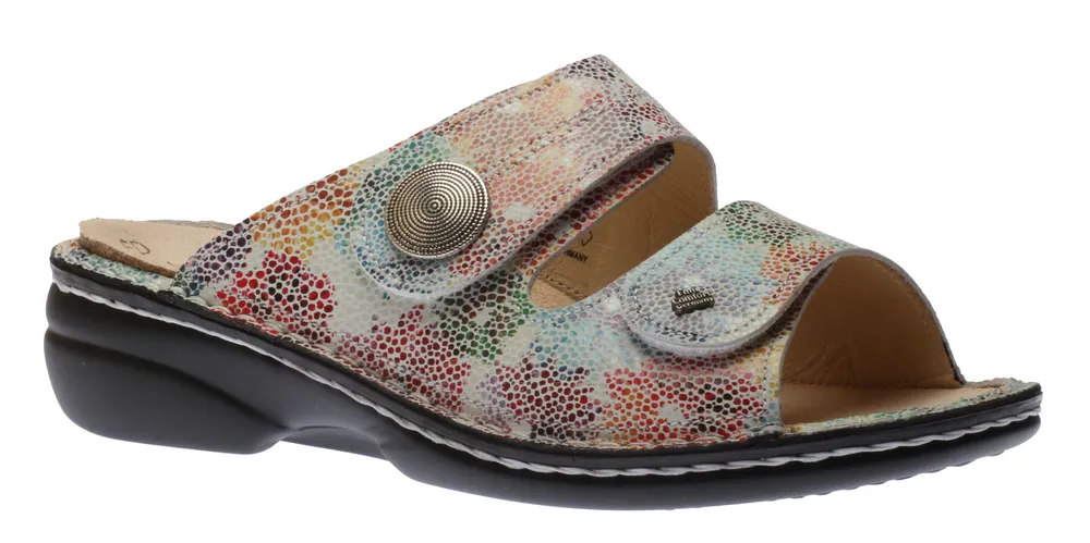 Sansibar Monet Multicolour Leather Slide Sandal