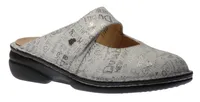 Stanford Blanco White Words Leather Clog