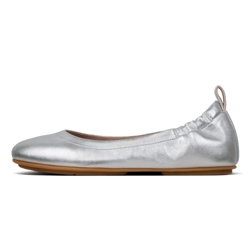 Allegro Silver Leather Ballet Flat