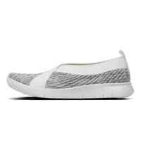 Artknit White / Grey Ballet Slip-On Flat