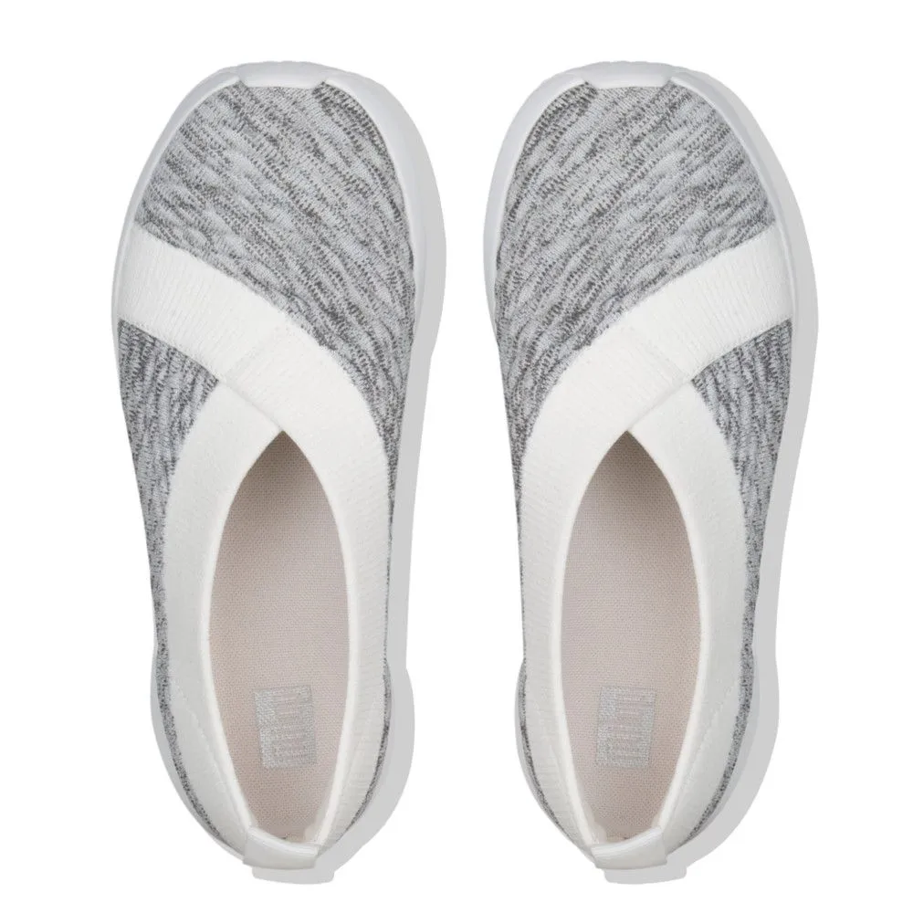 Artknit White / Grey Ballet Slip-On Flat