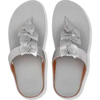 Fino Silver Leather Thong Sandal