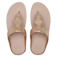 Leia Vintage Gold Thong Sandal