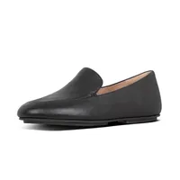 Lena Black Leather Loafer