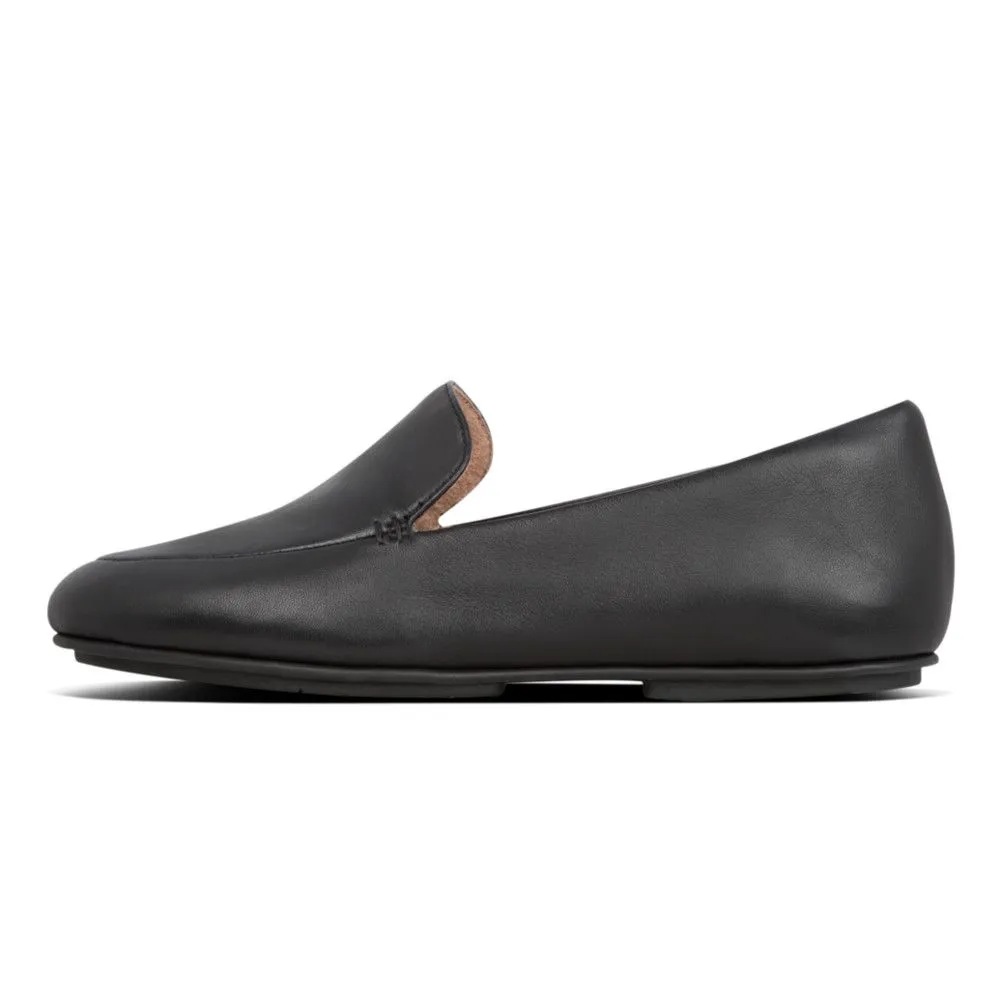 Lena Black Leather Loafer