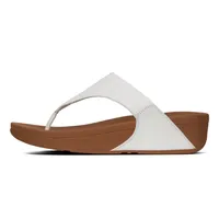 Lulu Urban White Leather Thong Sandal