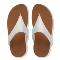 Lulu Urban White Leather Thong Sandal