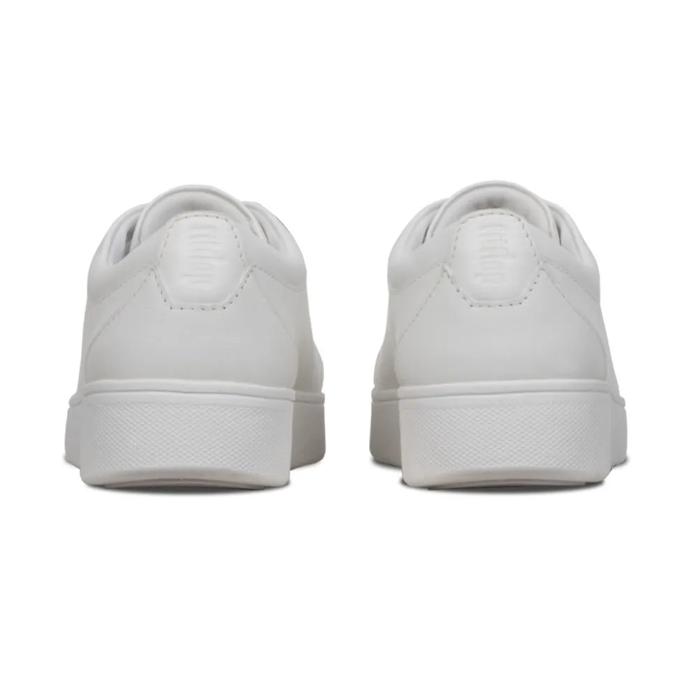 Rally White Leather Lace-Up Sneaker