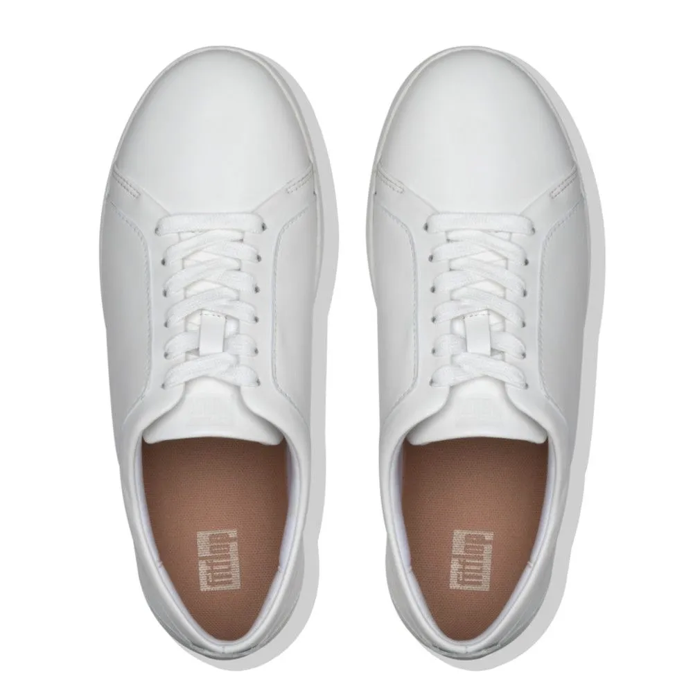 Rally White Leather Lace-Up Sneaker