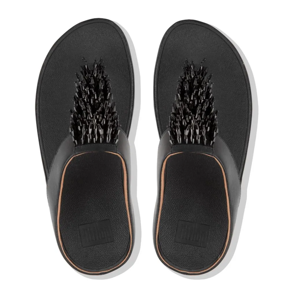 Rumba Black Thong Sandal