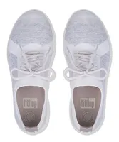 F-Sporty Uberknit Silver White Lace-Up Sneaker