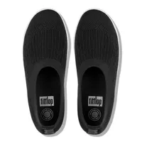 Uberknit Ballerina Black / White Slip-On Flat