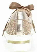 66.499.30 Florenz Taupe Gold Metallic Platform Sneaker